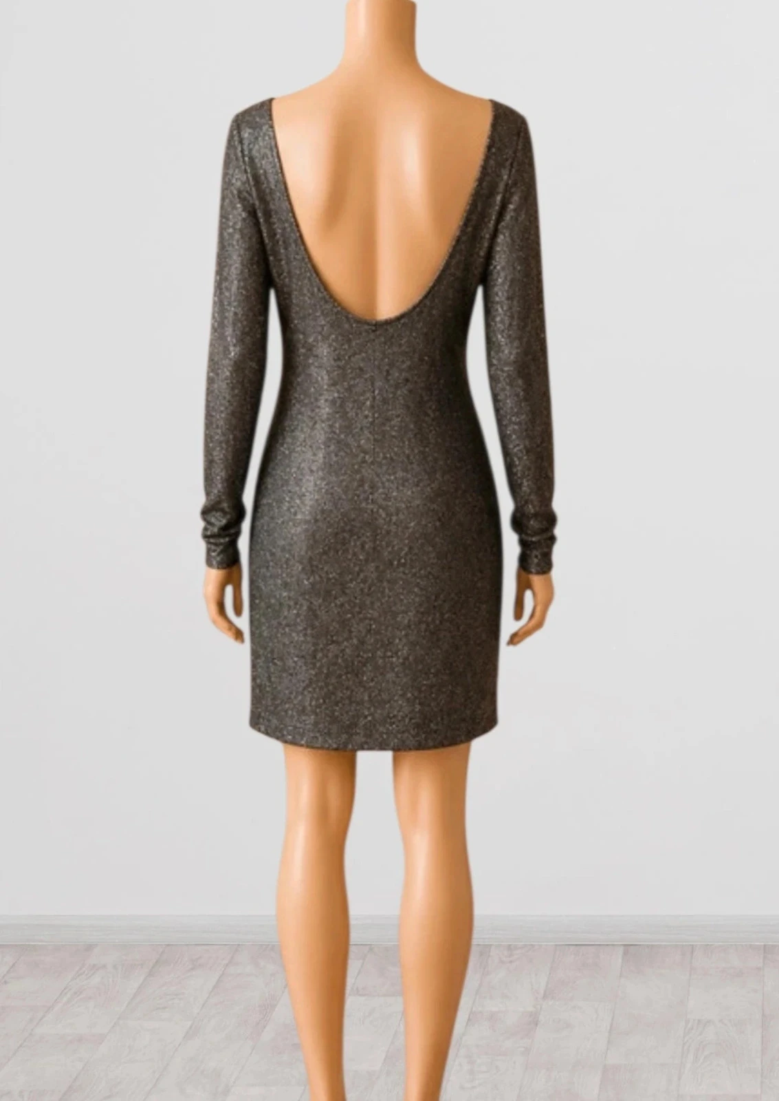 H&M Gray Sequin Dress – Size M – photo 2